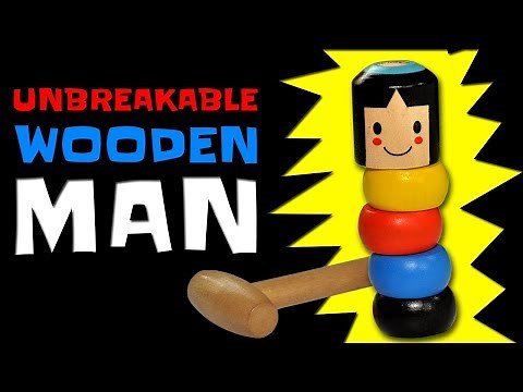 Unbreakable Daruma Wooden Man Magic Trick Toy - Immortal Toy