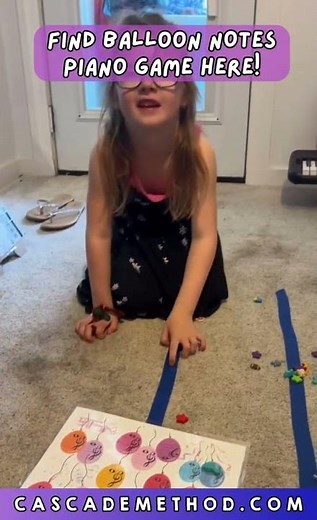 Piano Club - Learning C D E and Reinforcing it With The Piano Game Balloon Notes