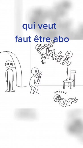 Animated Stick Figures Exploring Communication Humor