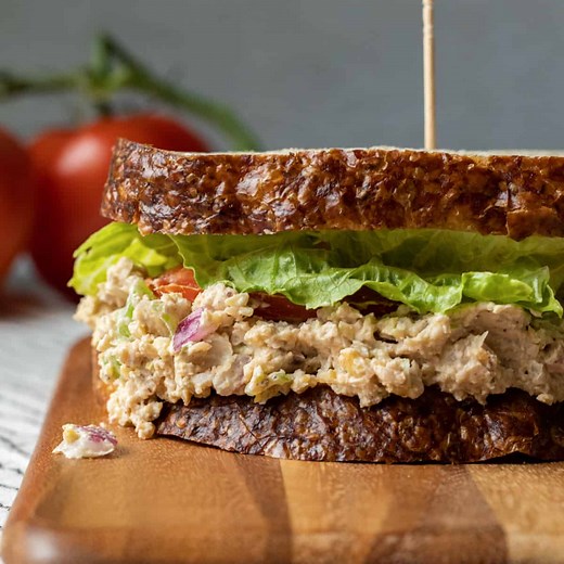 Vegan Tuna Salad (With Chickpeas & Jackfruit) - My Quiet Kitchen