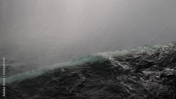 Powerful Waterfall in Nature's Raw Beauty Majestic Falls. Stunning footage of powerful, cascading waterfalls showcasing nature’s raw beauty. Ideal for nature, travel, and environmental projects