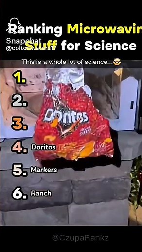 Microwaving stuff for science
