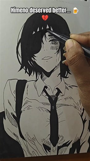 Himeno, One of the most tragic characters from Chainsaw Man. #chainsawman #himeno #animeart #shorts