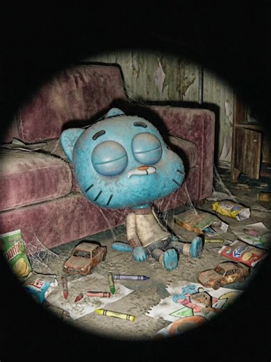 Gumball and friends, frozen in time. #Gumball#Cartoon #abandoned