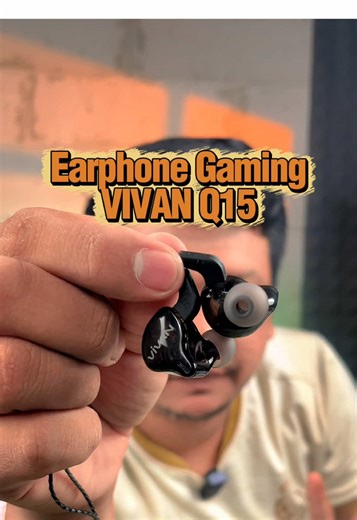 In Ear Stereo dari VIVAN type Q15 cocok buat kamu yg suka main game 😎😊 #earphone #inearmonitors #headset #earbuds #paydaysale