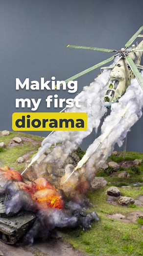 Creating a Stunning Mi-24V vs BRM-1K Diorama in 1/72 Scale