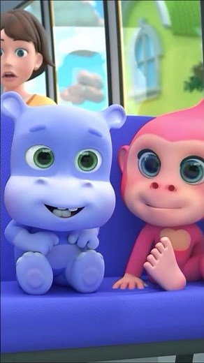 Wheels on the Bus (Don't Cry Giraffe) | Almama - Baby Academy & Nursery Rhymes