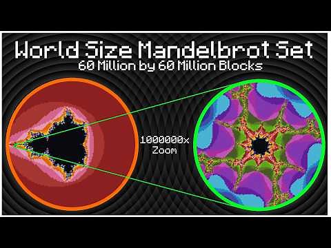 World Size Mandelbrot Set in Minecraft #piday #mandelbrot