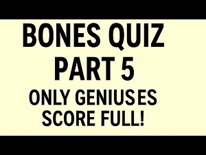 Bones and Their Functions | 25 Advanced MCQs on Human Skeleton (Part 5)