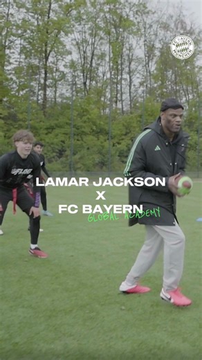34K views · 539 reactions | Throwback to the FC Bayern Global Academy’s day with #LamarJackson ‍#MiaSanMia  | FC Bayern Munich | Facebook