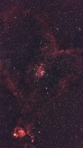 Heart nebula taken with seestar s50 processed pixinsight #science #shorts #space #astrophotography