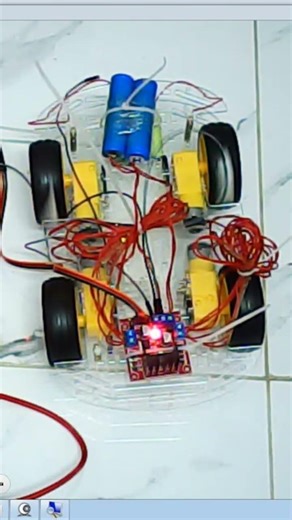 L298N module with PIC16F877A for DIY car project. #electronic #circuit #coding #control