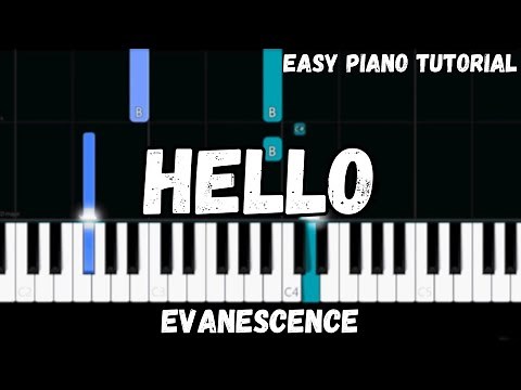 Evanescence - Hello (Easy Piano Tutorial)