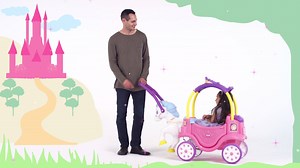The Little Tikes Princess Horse and Carriage will sweep your fairy tale fan away! The horse clips and clops along as your tike rides! Find it now at Toys''R''Us. Shop: http://bit.ly/2k6ak8a | Little Tikes