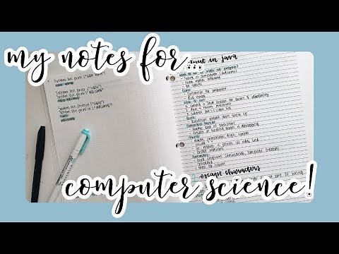 how to take pretty computer science notes!
