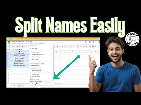 How To Separate Names In Google Sheets | Split First & Last Names (2025)