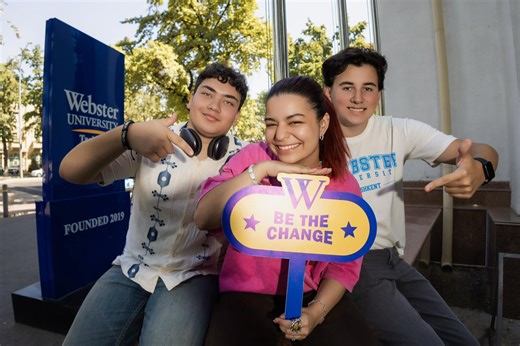 📸 Campus vibes, with a glitch. 🤩 Life at campus is vibrant, diverse, and full of possibilities! | Webster University Tashkent