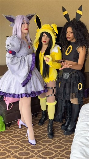 541K views · 7.4K reactions | Would you join our eevee group?  Also, maybe Adrien Agreste is an Eevee trainer 藍 One day I’ll live the dream of a full eeveelution cosplay group. Honestly, I’m so happy that I’m already getting so many friends into cosplaying pokemon with me. Espeon: @heartlessaquarius Umbreon: @cosplaychoco Jolteon: @kawaiikiwicosplay Adrien: @cactusfox9 #cosplay #pokemoncosplay #eeveelutions #pokémon | HeartlessAquarius | Facebook