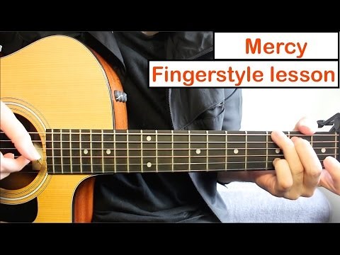 Shawn Mendes - Mercy | Fingerstyle Guitar Lesson (Tutorial) How to play Fingerstyle Guitar
