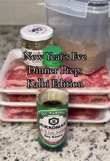 New Year’s Eve dinner prep starts tonight. I’m marinating kalbi so tomorrow is all about cooking, not rushing. Kalbi Marinade: • 4–5 lbs short ribs • 1.5 cups low sodium shoyu • 2 tbsp ground ginger • ½ cup brown sugar Marinate for at least 4 hours, but overnight is where the magic happens ✨ #TikTokCreatorSearchInsightsIncentive #newyearsevedinner #newyearseve #kalbi #shortribs