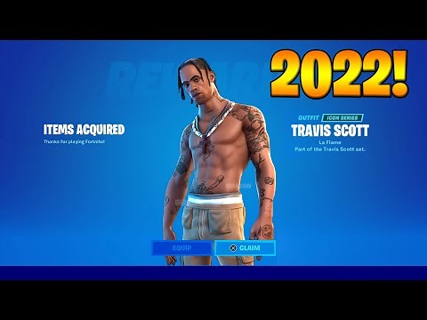 HOW TO GET TRAVIS SCOTT NOW FREE IN FORTNITE!