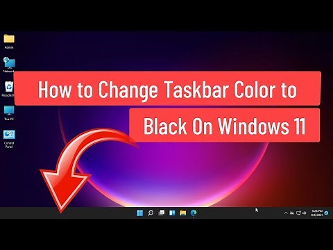 How to Change Taskbar Color to Black On Windows 11