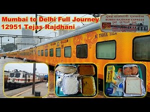 Mumbai to New Delhi Full Journey by #12951 'Tejas Rajdhani' express || Indian Railways 🚂