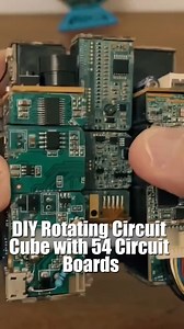 7.4K views · 49 reactions | DIY Rotating Circuit Cube with 54 Circuit Boards | Utsource | Facebook
