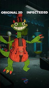 These NEW 2D Poppy Playtime 5 Characters CREEPIER in 3D MODEL?! #poppyplaytime5 #shorts