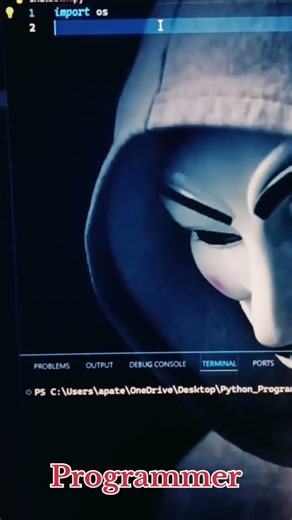 Laptop Shutdown by Python Code || Normal User vs Programmer || #hacker #coding #python #programmer