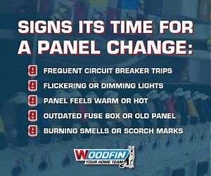 Is it time to upgrade? ⚡ Don’t ignore the signs that your electrical panel may need a change!  Keep your home safe and energy-efficient by staying up-to-date. Swipe to see if it’s time for an upgrade! #WoodfinYourHomeTeam #FaithfulFriends #RVA #Electrical | Woodfin-Your Home Team | Facebook