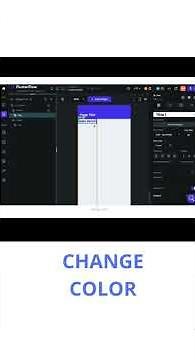FLUTTERFLOW CHANGE COLOR #flutterflow #videotutorial #flutter #shorts