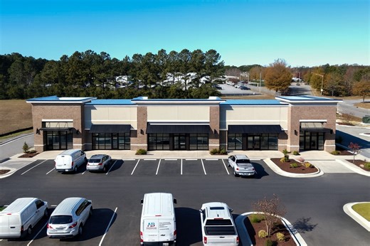 2.4K views · 77 reactions | North Greenville, we did it again. And we’re not done.  This brand-new business complex is almost fully leased — just ONE last 1,500 sq ft space waiting for the right owner.  We’re already planning another location because the demand has been unreal. Tag a business owner who needs to be here. Let’s build this community brick by brick. 隣✨ | Unshakable Builders, Inc. | Facebook