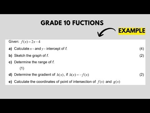Grade 10 Functions | Exam-Type Linear Function Problem Solved & Explained Clearly