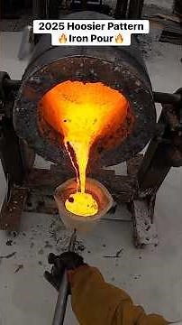 This clip is from the 2025 iron pour in Decatur, Indiana, hosted by Hoosier Pattern Inc. 🔥#ironpour