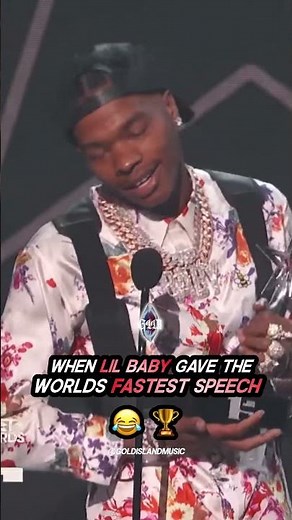 When Lil Baby Gave The Worlds FASTEST Speech 😂