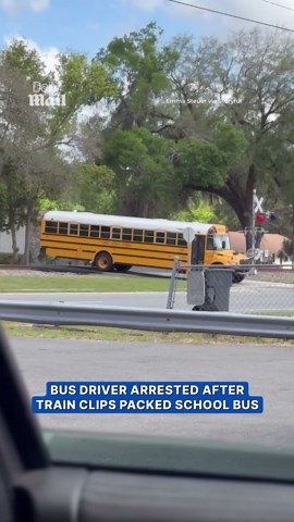 School bus driver arrested after train collision in Florida