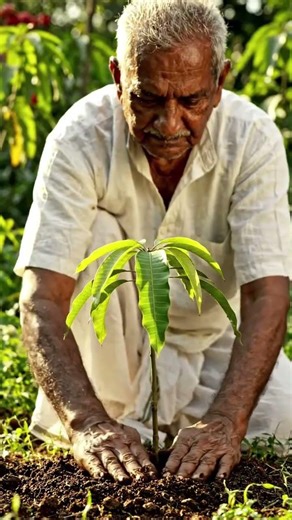 Planting a Mango Tree in the Ground | From Sapling to Future Fruit Tree 🌱🥭