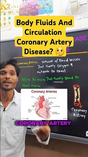 Class 11 Ch - 15 | BODY FLUIDS AND CIRCULATION | Coronary Artery Disease #biology
