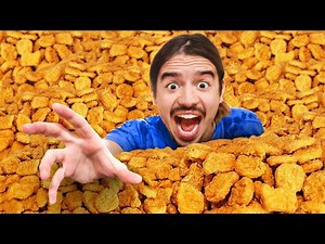 Eating 100 CHICKEN NUGGETS!!!
