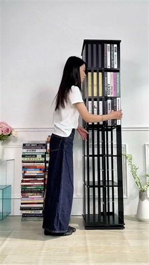 This Bookshelf Holds 100+ Books in One Small Corner 📚