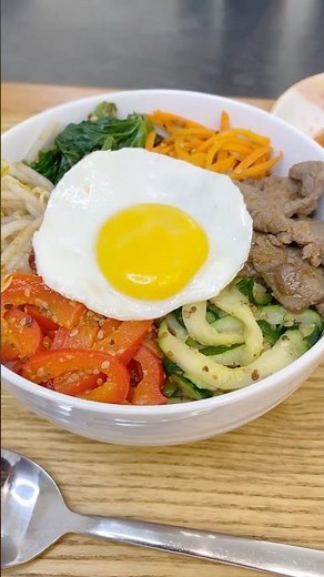 Making Bibimbap 〜ビビンバ〜 #Shorts | easy Japanese home cooking recipe