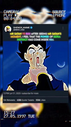 Looking at the moment of mr satan, it seems that mr satan has achieved Ultra Instinct ☠️