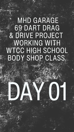 The MHD Garage Drag & Drive Project has begun! With major metal support from Auto Metal Direct along with Red Line Synthetic Oil, Borgeson and Steele Rubber we have delivered the 69 Dart to our local Wayne-Fingerlakes WTCC body shop. The students are oh so excited to work on this classic. Inspiring the next generation of automotive techs and restoration specialists is what this is all about. We’re excited to follow the car’s journey and hope you will join us in following the progress and effort 