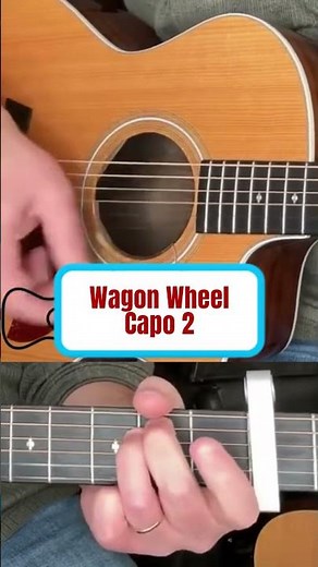 How to Play Wagon Wheel Darius Rucker WITH ONLY 4 GUITAR CHORDS! Country Guitar Lesson #acoustic