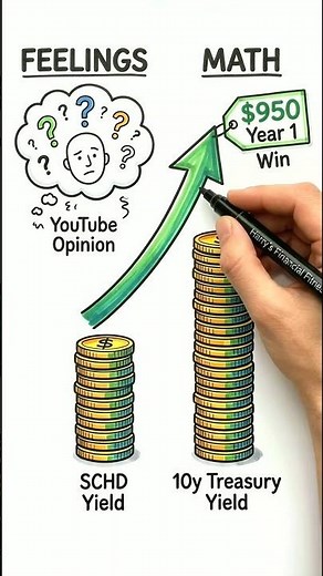 Treasuries Just Hit 4%. Is SCHD Still Worth It on $100K? #Shorts