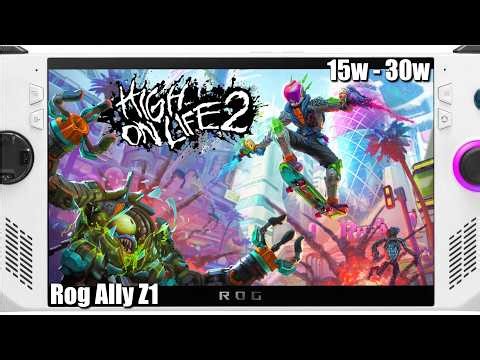 High on Life 2 | Rog Ally Z1 | Performance test | Settings!