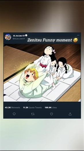 Zenitsu Funny Moments 🤣 Hindi | demon slayer | demon slayer funny hindi | #demonslayer #shorts
