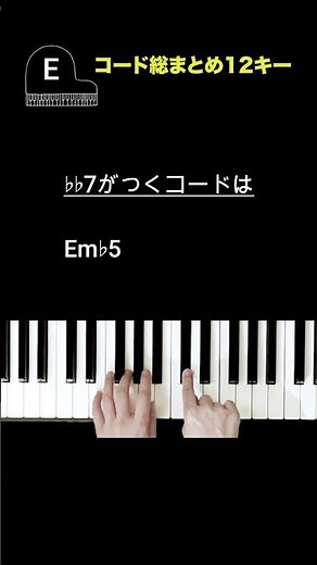 Eコード総まとめ｜全部弾ける？15種類を1分で解説 #ピアノコード #覚え方