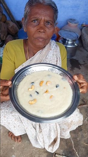 Village Amma Firewood Rava Payasam 😍 Paal Sweet Recipe 🔥